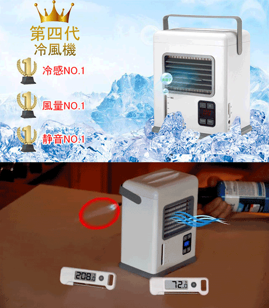 第四代冷風機 エアコンより安い もっと省エネ もっと涼しい