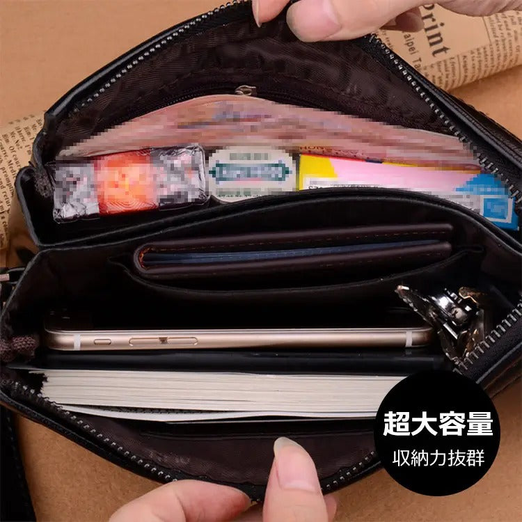 【メンズ本革バッグ】大容量手荷物すっきり 贅沢 二点目半額