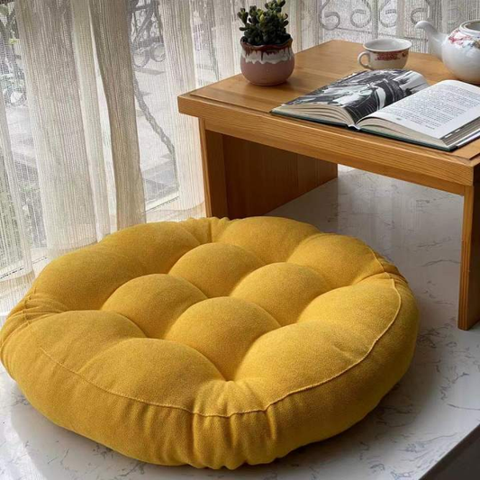 丸型フロアマット 瞑想/ヨガ枕 リビングソファ/バルコニー枕
