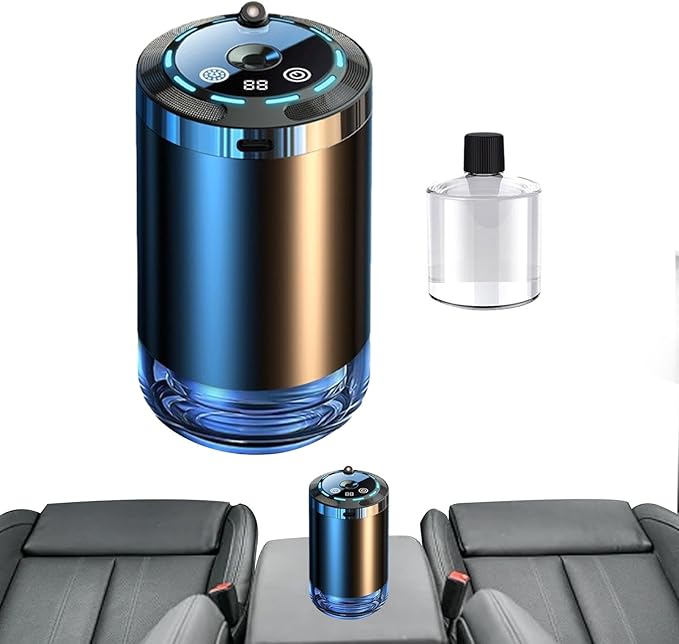 汎用車用加湿器 - 5モードアロマディフューザー、車内消臭剤、車内・自宅・オフィス・小部屋用芳香剤