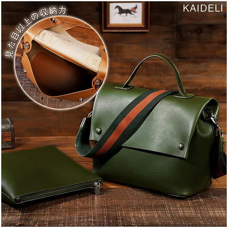 【ショルダーバッグ】本革　手馴染み抜群　お洒落　レトロ　合わせやすい　旅行　高級感　大容量　旅行バッグ