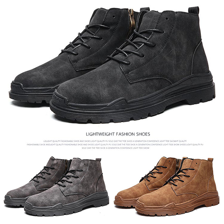 【メンズショートブーツ】秋冬の新作、快適な履き心地、防滑ソール